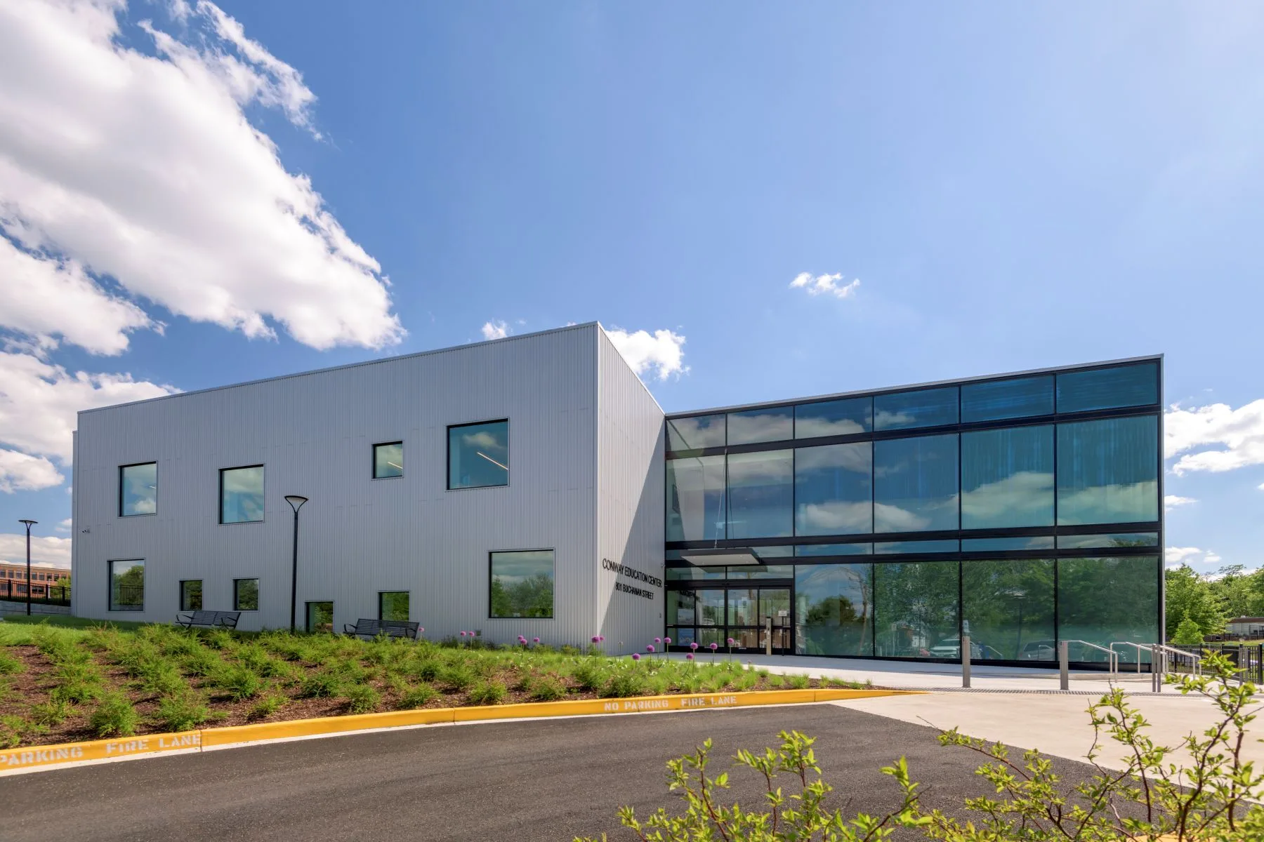 Image showing the outside of the Conway Education Center building.