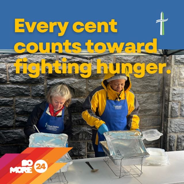 Tomorrow, donate to Catholic Charities DC during @unitedwaynca Do More 24. Your donation will help us provide a warm meal to individuals and families in the Washington, D.C., metro area. 

Learn more. 
https://bit.ly/4bqi3HC

#CatholicCharitiesDC #DoMoreIn24 #Donate #UnitedWay #WashingtonDC